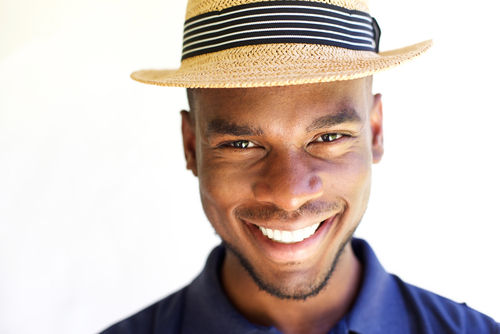 Man smiling at camera
