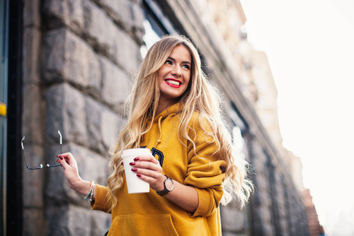 Girl smiling